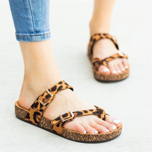 Shoeroom21 boutique Shoes - NEW SIZES ^^^LADIES SLIP-ON BUCKLE CORK SANDALS.